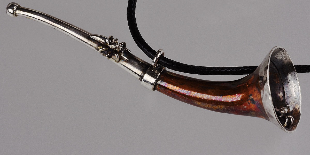 Tania Patterson, Hearing Trumpet Pendant with Ants