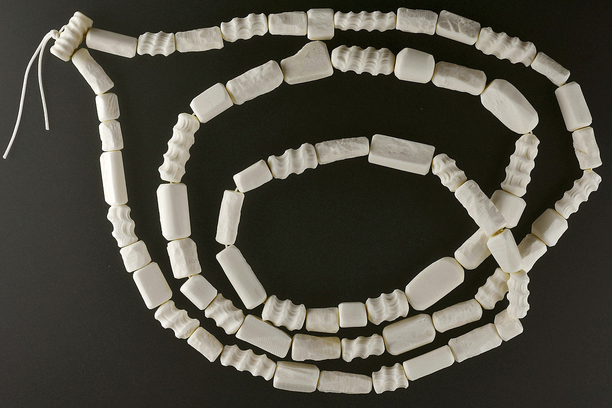Sam Kelly, bone necklace
