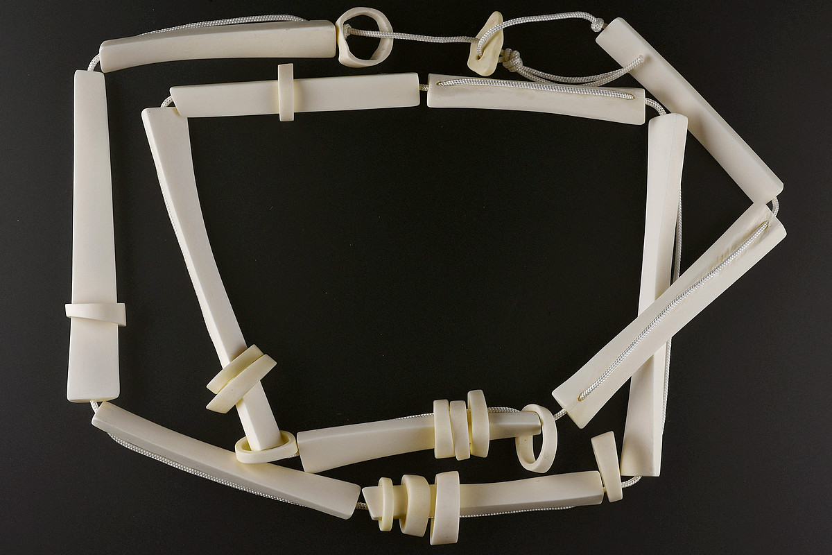 Sam Kelly, bone necklace