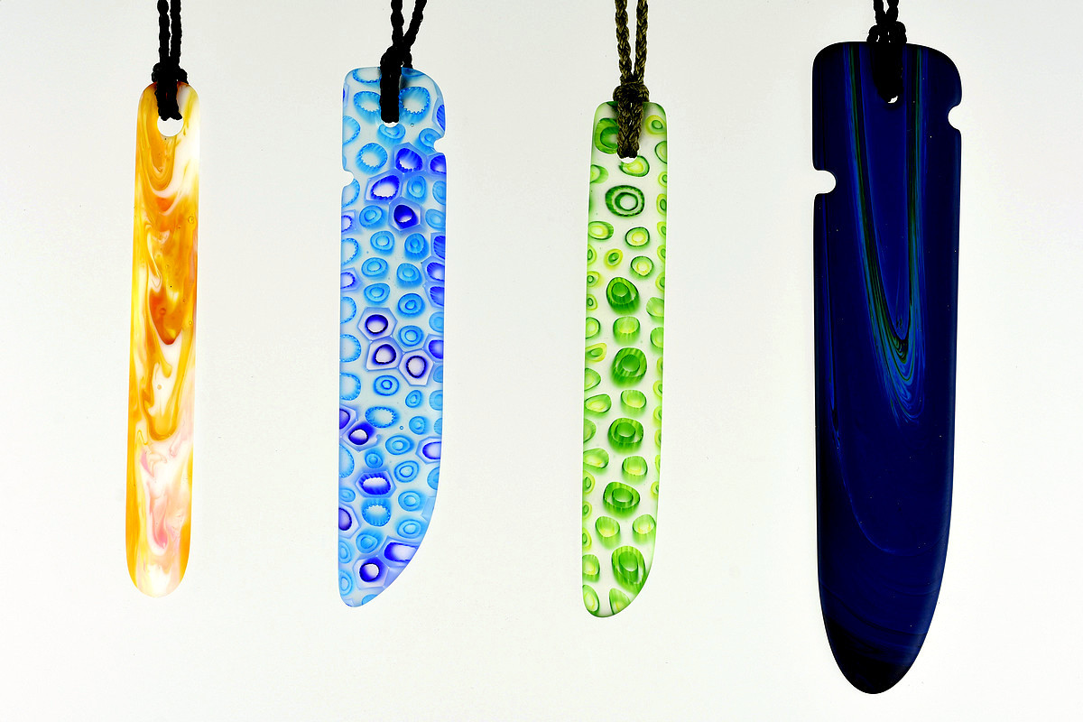 Greg Smith, glass pendants Greg Smith, glass pendants